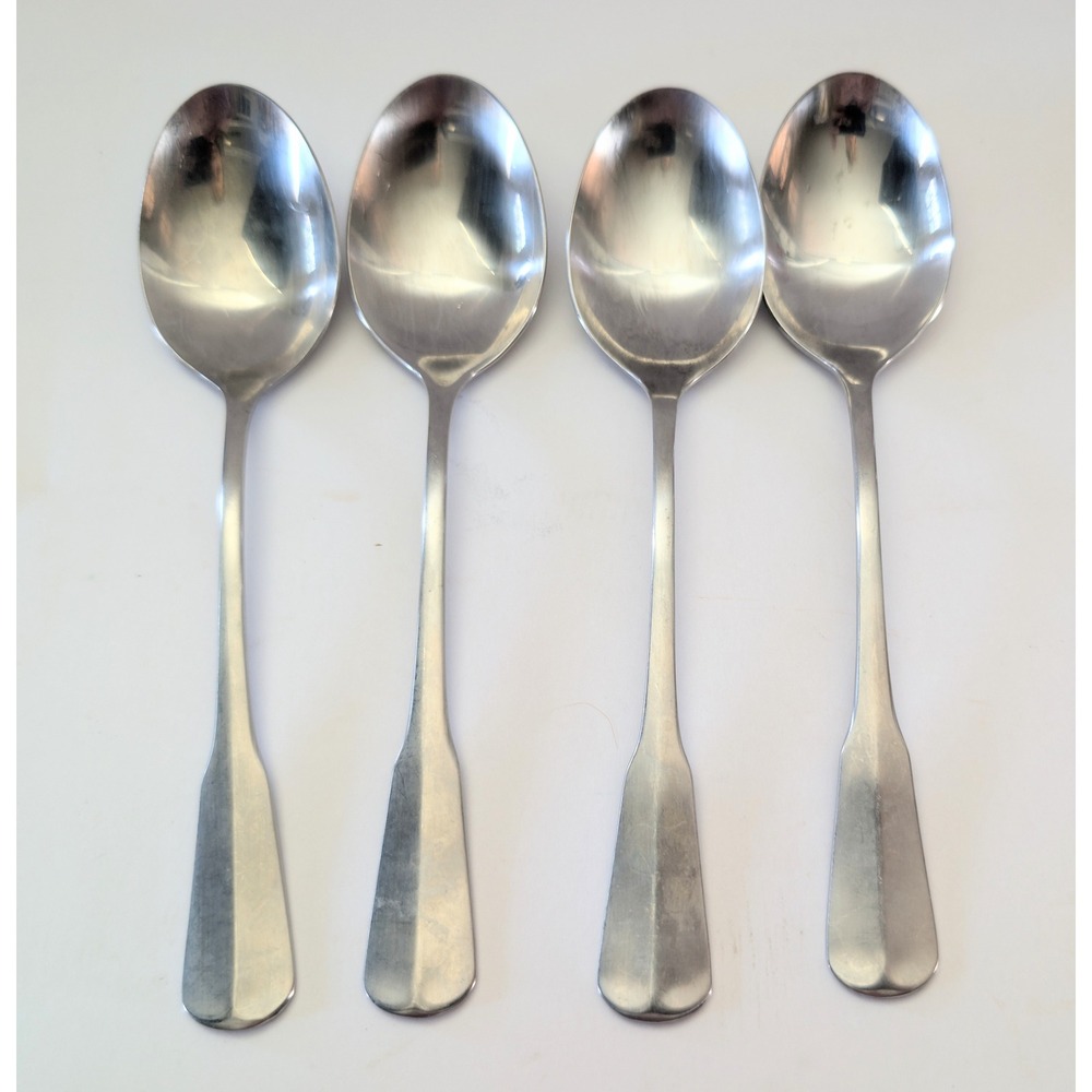 Oneida Distinction Deluxe Colonial Artistry Stainless Soup Spoons Set of 4